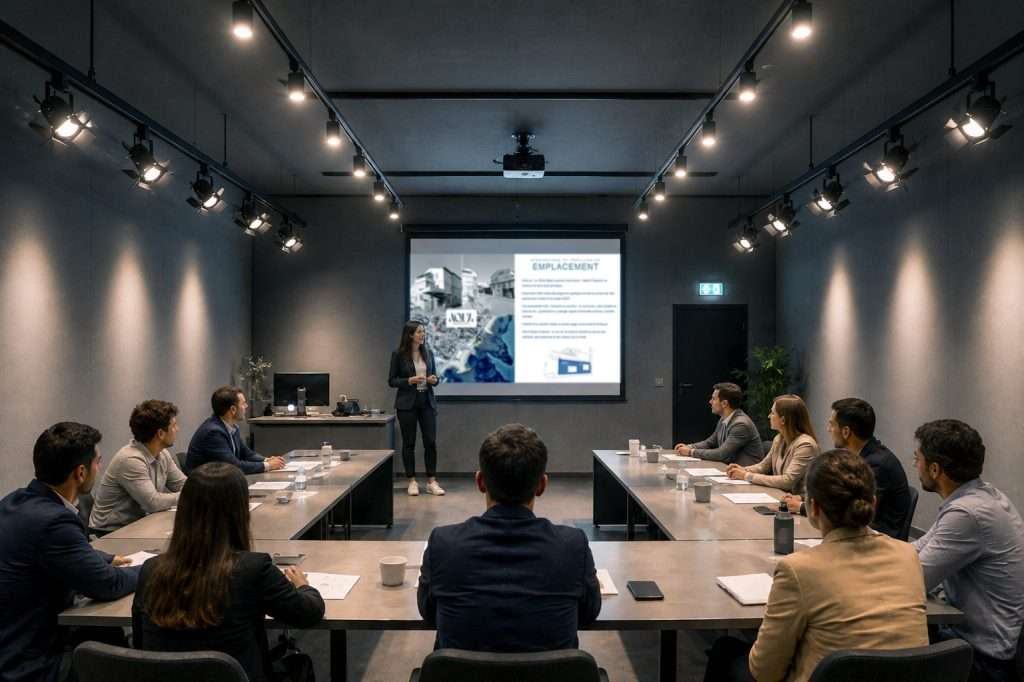 Salle de réunion près d'Aubagne : la salle AQUA à La Ciotat configurée pour une formation